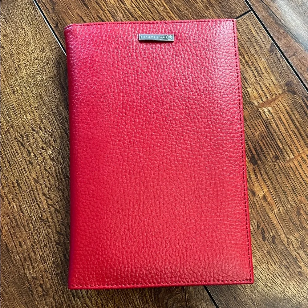Red Leather Passport Holder